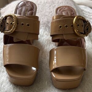 Kurt Geiger Tan Platform Sandals